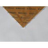 Kétoldalas karton 50 x 70 cm nugát barna