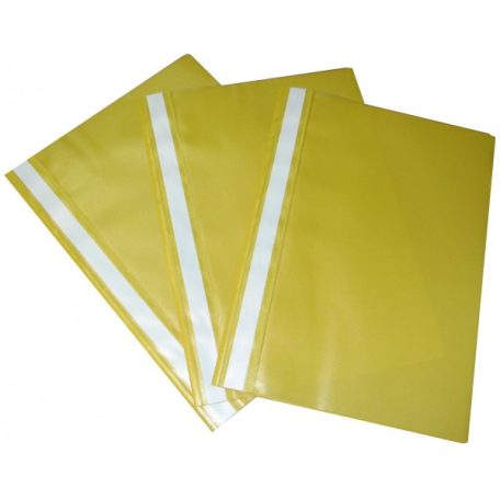 Gyorsfűző mappa műanyag A/4 sárga