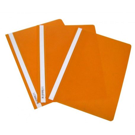 Gyorsfűző mappa műanyag A/4 narancssárga