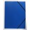 Műanyag gumis mappa A/4 - kék