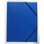 Műanyag gumis mappa A/4 - kék