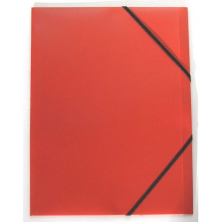 Műanyag gumis mappa A/4 - piros