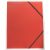 Műanyag gumis mappa A/4 - piros