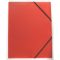 Műanyag gumis mappa A/4 - piros