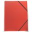 Műanyag gumis mappa A/4 - piros
