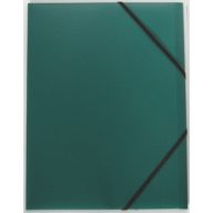 Műanyag gumis mappa A/4 - zöld