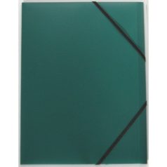 Műanyag gumis mappa A/4 - zöld