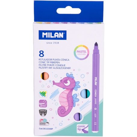Milan pasztell filctoll készlet 8 darabos
