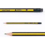  ADEL School hatszögletű radíros grafit ceruza 2B