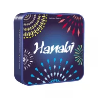 Hanabi kooperatív játék fémdobozos