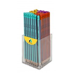  ADEL School hatszögletű színes csíkos grafit ceruza 2B