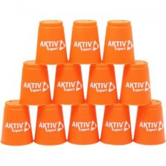 Sport pohár narancssárga 12 darabos készlet