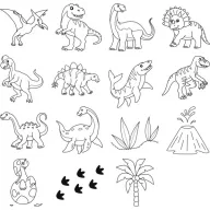 Heyda Nyomdakészlet 15 darabos Dinoszaurusz