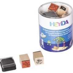 Heyda Nyomdakészlet 15 darabos Kalóz/Űrhajó