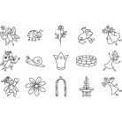 Heyda Nyomdakészlet 15 darabos Tündér