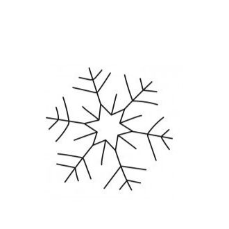 Heyda nyomda hópehely 4 cm