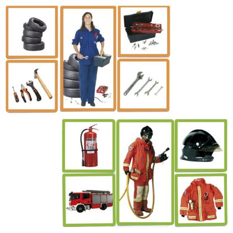 Foglalkozások képkártyák