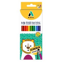   ADEL hatszögletű radírozható színes ceruza 12 darabos készlet