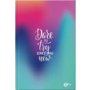 Kemény fedeles A/4 vonalas füzet vegyes mintával