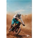 Kemény fedeles A/4 vonalas füzet vegyes mintával