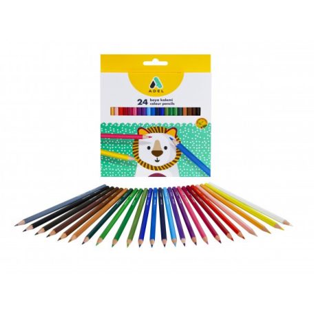 ADEL hatszögletű színes ceruza 24 darabos 