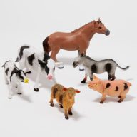 Műanyag háziállatok készlet 6 darabos