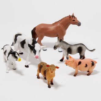 Műanyag háziállatok készlet 6 darabos