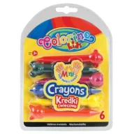 Colorino állatfigurás zsírkrétakészlet 6 darabos