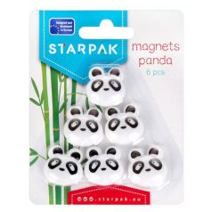 Panda mágnes készlet 25 mm-es 6 darabos