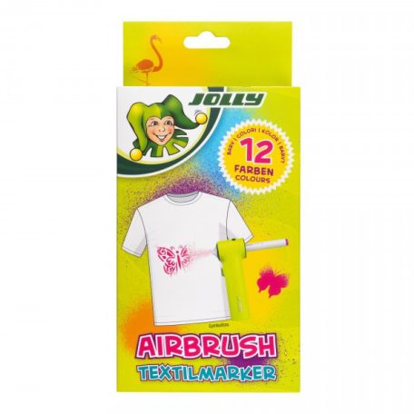 Jolly Airbrush utántöltő textilfilc készlet 12 darabos