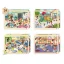 Iskolai élet fa puzzle készlet 4 darabos