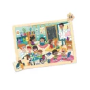 Iskolai élet fa puzzle készlet 4 darabos