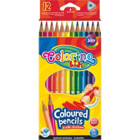 Colorino Kids trio 12db+1 színes ceruza