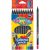 Colorino Kids trio 12db-os fekete fa színes ceruza hegyezővel 
