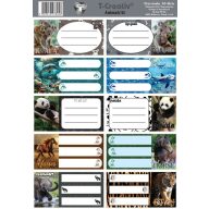 Füzetcímke állatos