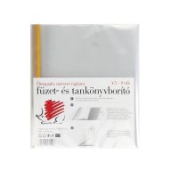   Süni füzetborító, tankönyvborító öntapadós csíkkal A/5 