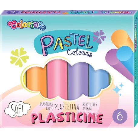 Colorino Pasztell gyurma 6 darabos készlet