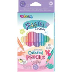   Colorino Pasztell kétvégű színes ceruza 12/24 darabos készlet