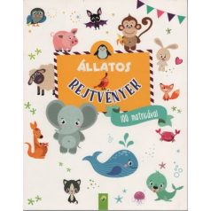 Állatos rejtvények 100 matricával