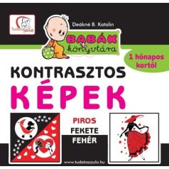   Babák könyvtára - Kontrasztos képek piros, fehér, fekete