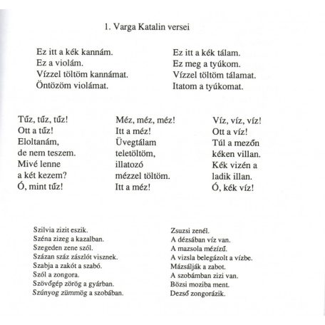 Gyermekszínjátszók beszédnevelő könyve