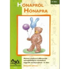   Hónapról hónapra 4.osztály Meixner-módszerű differenciált munkafüzet. II. félév