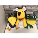 Tátogó béka kesztyűbáb