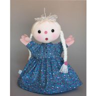 Kislány kesztyűbáb