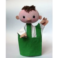 Sportoló kesztyűbáb