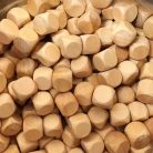 Dobókocka natúr fából üres oldalakkal nagy 40 mm