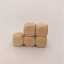 Dobókocka natúr fából üres oldalakkal nagy 40 mm