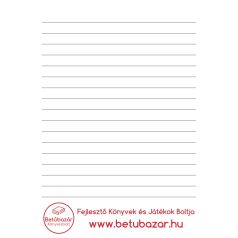 Betűbazár jegyzettömb A/6 vonalas