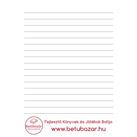 Betűbazár jegyzettömb A/6 vonalas