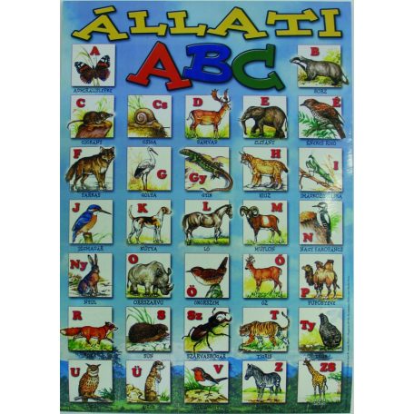Állati ABC szemléltető plakát